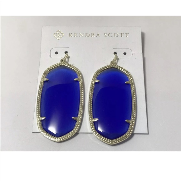 KENDRA SCOTT Cobalt Danielle Earrings - Picture 3 of 4